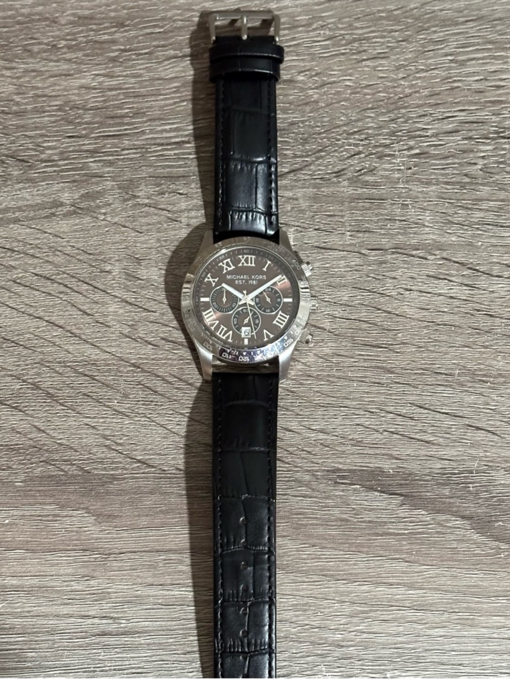 Brown Michael Kors Chornograph Men’s Watch With New Battery - Picture 6 of 7